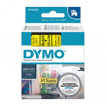 Dymo D1 Black on Yellow Tape 24mmx7m S0720980