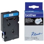 Brother 12mm Blue On White TC203 Tc Tape