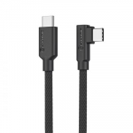 ALOGIC Elements PRO Right Angle USB-C To USB-C Cable - Male To Male - 2M ELPRACC02-BK