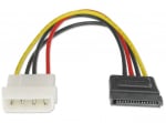 Astrotek Sata Power Cable 15CM (4 PINS Male) (15 PINS Female) 18AWG Rohs LS AT-SATA-PWR