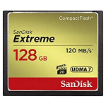SanDisk Extreme 128GB CompactFlash Memory Card SDCFXSB-128G-G46
