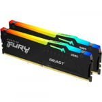 Kingston Fury Beast RGB 16GB (2x8GB) DDR5 5200MHz UDIMM Memory KF552C40BBAK2-16