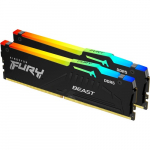 Kingston Fury Beast RGB 32GB (2x16GB) DDR5 5200MHz UDIMM Memory KF552C40BBAK2-32