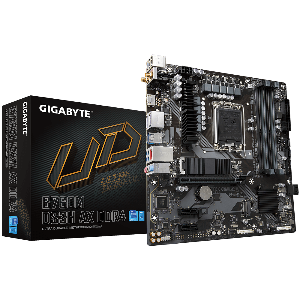 Gigabyte B760M DS3H AX DDR4 LGA 1700 mATX Motherboard B760M DS3H AX D4