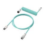 HP HyperX Gaming USB-C Coiled Cable Light Green-White 6J681AA