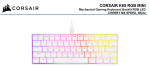Corsair K65 RGB MINI 60% Mechanical Gaming Keyboard White CH-9194114-NA