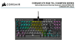 Corsair K70 RGB TKL Champion Series Optical Mechanical Gaming Keyboard CH-911901A-NA