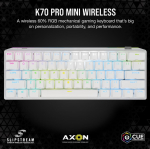 Corsair K70 PRO Mini Wireless 60% Mechanical Gaming Keyboard White CH-9189114-NA