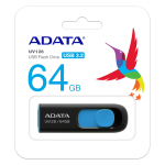 Adata 64GB UV128 Flash Drive Usb3.1 Black/Blue AUV128-64G-RBE