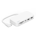 Belkin USB-C 6-in-1 Multiport Hub with Mount Adapter INC011BTWH