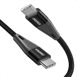 Choetech USB Type C - USB Type C Power 60W 5A 1.2m Cable Black ELECHOXCC1003