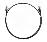 8ware CAT6 Ultra Thin Slim Cable 0.25m/25cm Black CAT6THINBK-025M