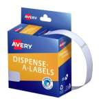 Avery White Rectangle Dispenser Stickers 49 x 13 mm 550 Labels 937212