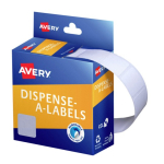 Avery White Rectangle Dispenser Stickers 24 x 19 mm 650 Labels 937215
