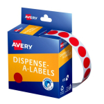 Avery Red Dispenser Dot Stickers 14 mm diameter 1050 Labels 937235