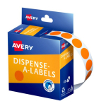 Avery Orange Dispenser Dot Stickers 14 mm diameter 1050 Labels 937240
