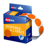 Avery Orange Dispenser Dot Stickers 24 mm diameter 500 Labels 937248
