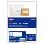 Avery General Use Labels 64 x 33.8 mm 2400 Labels 938201