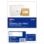 Avery General Use Labels 99.1 x 34 mm 1600 Labels 938202