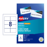 Avery Name Badge Refill L7418 8up 86.5 x 55.5mm Pack 25 947002