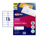 Avery Address Labels with Quick Peel 99.1x34 mm Laser White 320 labels 952002