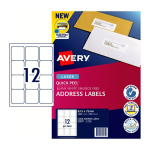 Avery Quick Laser Printers, 63.5 x 72 mm Pack 100 959005