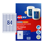 Avery Removable Multi-purpose Labels Laser Inkjet Printers 46 x 11.11mm 959053