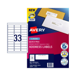 Avery Quick Peel Address Labels 64 x 24.3 mm Pack 100 959060