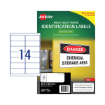 Avery White Heavy Duty Labels for Laser Printers Pack 25 959063
