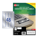 Avery Silver Heavy Duty Label. 45.7 x 21.2 mm Pack 20 959201