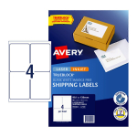 Avery Internet Shipping Label 4up Pack 10 99.1 x 139 mm Pack 10 959402