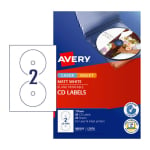 Avery White CD Labels 117 mm diameter Boxes 50 960101