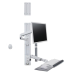 Ergotron LX Wall Mount System without CPU Holder White 45-551-216
