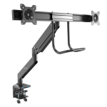 StarTech Desk Mount Dual Monitor Arm with USB & Audio Dual Monitor ARMSLIMDUAL2USB3