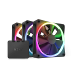 NZXT D12TF F120 RGB Duo 120 mm 3x Case Fans with Controller Black RF-D12TF-B1