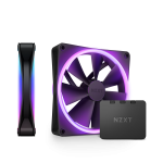 NZXT D14DF F140 RGB Duo 140 mm 2x Case Fans with Controller Black RF-D14DF-B1