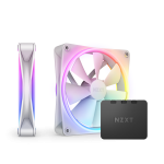 NZXT D14DF F140 RGB Duo 140 mm 2x Case Fans with Controller White RF-D14DF-W1