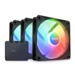 NZXT C12TF F120 RGB Core 120 mm 3x Case Fans with Controller Black RF-C12TF-B1