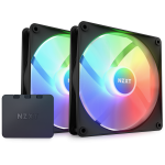NZXT C14DF F140 RGB Core 140 mm 2x Case Fans with Controller Black RF-C14DF-B1