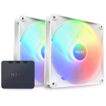 NZXT C14DF F140 RGB Core 140 mm 2x Case Fans with Controller White RF-C14DF-W1