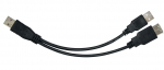 ASTROTEK  Usb 2.0 Y Splitter Cable 30cm - Type A AT-USB-AM-AMAF