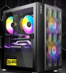 Antec NX200M Tempered Glass Micro-ATX Mini Tower Gaming Case Black NX200M-RGB