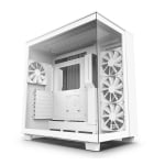 NZXT H9 Flow Tempered Glass Mid-Tower ATX Case White