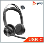 Plantronics / Poly Focus 2 UC Standard Bluetooth Wireless USB-C Headset