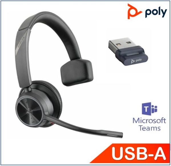 Plantronics / Poly 4310-M UC Mono Bluetooth Headset with USB Dongle