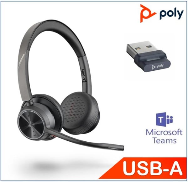 Plantronics / Poly 4320 M USB-A Wireless Bluetooth Stereo Headset