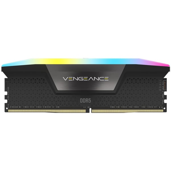 Corsair Vengeance RGB 64GB (2x32GB) DDR5 6000MHz C40 Memory Kit Black