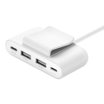 Belkin BoostUp Charge 4 Port USB Power Extender White