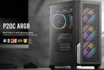 Antec P20C ARGB Tempered Glass Mid-Tower E-ATX Gaming Case Black