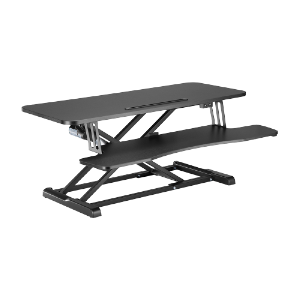 Brateck DWS15-02E Cost-effective Electric X-lift Desk Converter 950x615x156~480mm